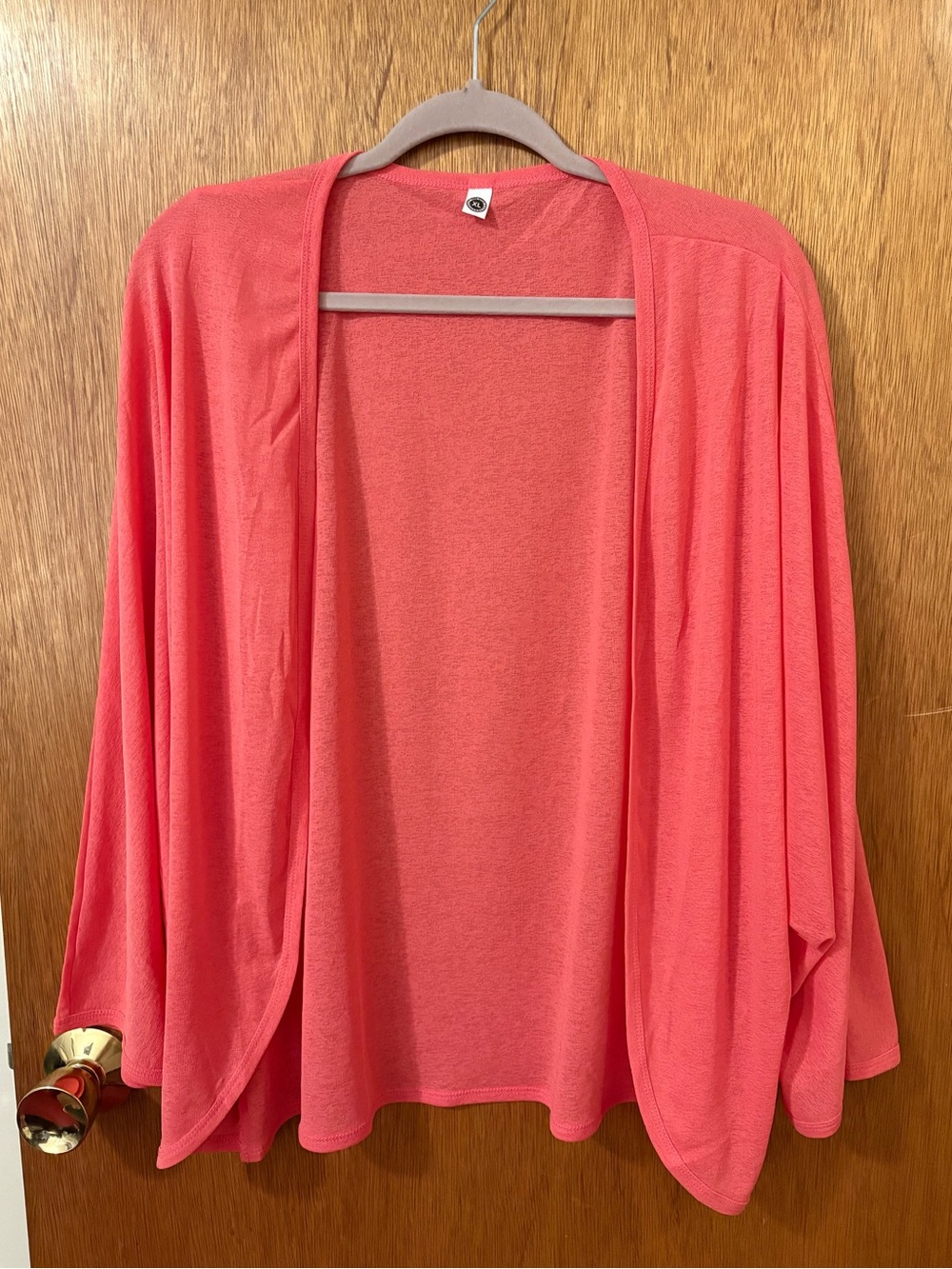 Lightweight Coral Pink Cardigan XL/2XL NWOT - Picture 1 of 6